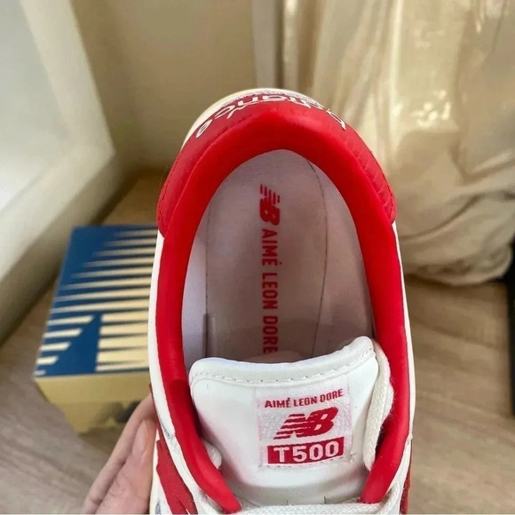 ALD x New Balance T500 Tennis Oxfords Sneaker Shoes Red Mens 6 / Womens 7.5 - Picture 8 of 15